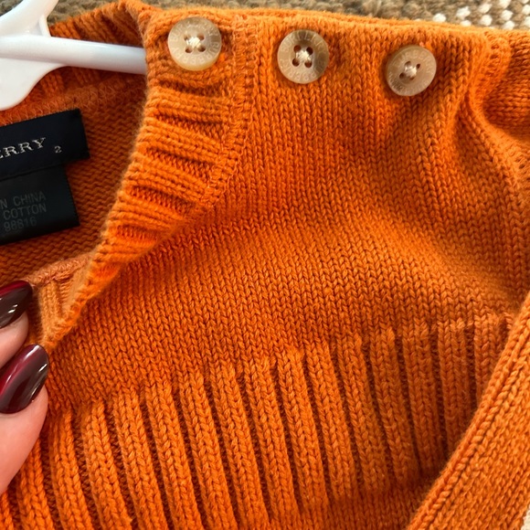 Burberry Kids Vibrant Orange Crewneck Sweater - Picture 6 of 9